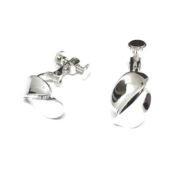 ネジバネ式 葉っぱイヤリング E 0702 送料無料 即日発送-5