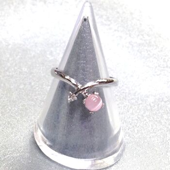 日本製 カラーキャッツアイ ブルーorピンク 高品質クリスタル使用 BR 4064 送料無料 即日発送-1