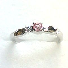 日本製 高級クリスタルのファッションリング 3石色展開 高品質クリスタル使用 BR 4166 シルバーカラー 送料無料 即日発送-2