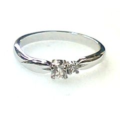 日本製 高級クリスタルのファッションリング 3石色展開 高品質クリスタル使用 BR 4166 シルバーカラー 送料無料 即日発送-4