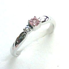 日本製 高級クリスタルのファッションリング 3石色展開 高品質クリスタル使用 BR 4166 シルバーカラー 送料無料 即日発送-5