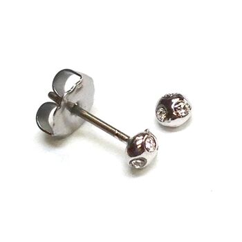 日本製 いん石 チタンポストピアス １ペア　高品質クリスタル使用 Pi 2206C 送料無料 即日発送-1