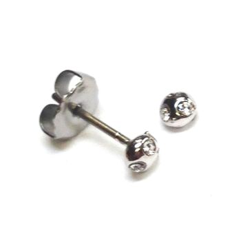 日本製 いん石 チタンポストピアス １ペア　高品質クリスタル使用 Pi 2206C 送料無料 即日発送-2