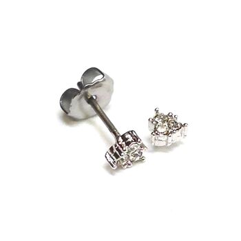 日本製 三ツ星 三角チタンポストピアス １ペア　高品質クリスタル使用 Pi 123 送料無料 即日発送-2