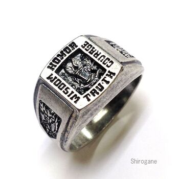 日本製 知恵 勇気 カレッジリング 名誉 真実 BRK 3 送料無料 即日発送-4