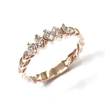 日本製 編みこみフレーム 棘クリスタル棘 ２色展開 高品質クリスタル使用 BR 4530 送料無料 即日発送-8