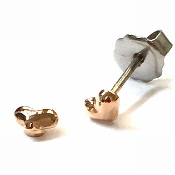 日本製 ぷっくりハートが可愛い チタンポストピアス　１ペア Pi 114 送料無料 即日発送-3