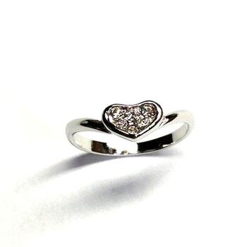 日本製 Crystal in Heart ハートリング 高品質クリスタル使用 BR 7025 送料無料 即日発送-1