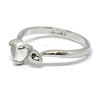 日本製 MOON STONE トリプルハートリング SILVER925 ２色展開 SR 3913 送料無料 即日発送-2