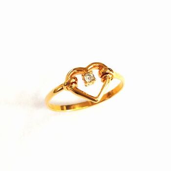 日本製 Open Heart クリスタル＆ハートリング 高品質クリスタル使用 BR 604 送料無料 即日発送-3