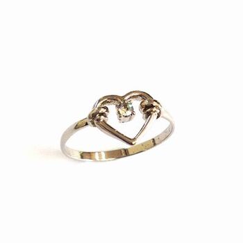 日本製 Open Heart クリスタル＆ハートリング 高品質クリスタル使用 BR 604 送料無料 即日発送-4