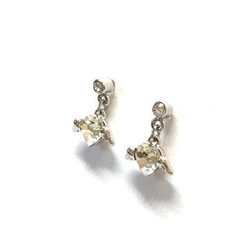 日本製 エンジェルハートピアス １ペア　樹脂ポスト 高品質クリスタル使用 JP 26 送料無料 即日発送-4