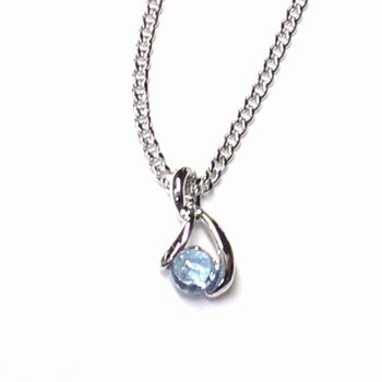 日本製 ティアードロップ 天然石ペンダント ムーンストーンorブルートパーズ P 229 送料無料 即日発送-6