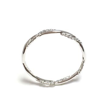 日本製 SILVER925ワイヤーツイストリング さりげない気品 SR 6305 送料無料 即日発送-2