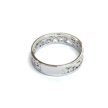 日本製 SILVER925 ペアリングに ウェーブレースリング ２色展開 SR 2680 送料無料 即日発送-4