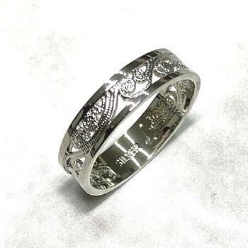 日本製 SILVER925 ペアリングに ウェーブレースリング ２色展開 SR 2680 送料無料 即日発送-7