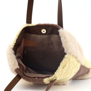 エコファーパッチワーク トートバッグ  Nananoel pappy 送料無料 即日発送-8