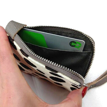 ホースヘアxシュリンクレザー マルチケース 牛革 レザー　COOCO クーコ 送料無料 即日発送-3