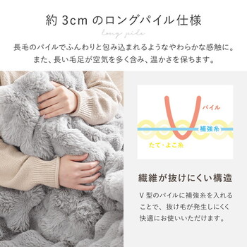 こたつ布団 約190×190cm　正方形　洗濯機で洗える ルナ 送料無料-3