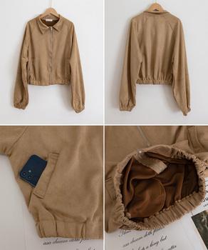 スエード調ジャケット ライトアウター 送料無料 即日発送-9