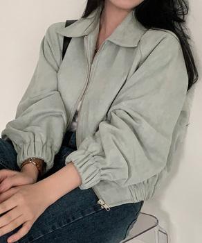 スエード調ジャケット ライトアウター 送料無料 即日発送-6