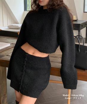 ニットセットアップ セーター スカート 送料無料 即日発送-2