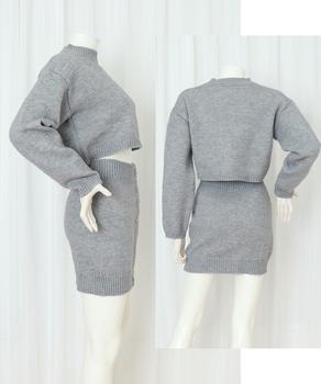 ニットセットアップ セーター スカート 送料無料 即日発送-8
