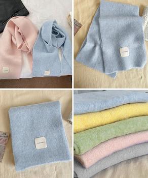 ニットマフラーカシミア風ネックウォーマー 送料無料 即日発送-9