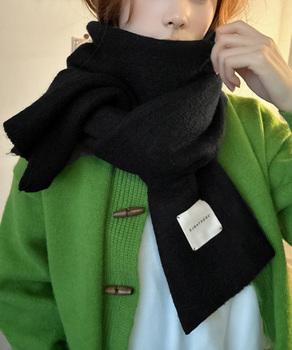 ニットマフラーカシミア風ネックウォーマー 送料無料 即日発送-2