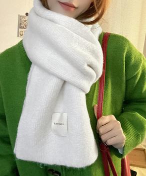 ニットマフラーカシミア風ネックウォーマー 送料無料 即日発送-3