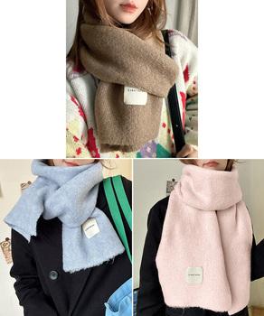 ニットマフラーカシミア風ネックウォーマー 送料無料 即日発送-7