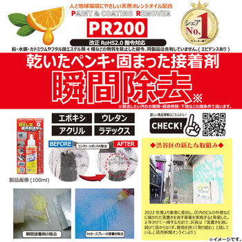 固化した接着剤剥がし ハード 超強力リムーバー PR200 スポイトタイプ 100mL 2個セット 送料無料-7