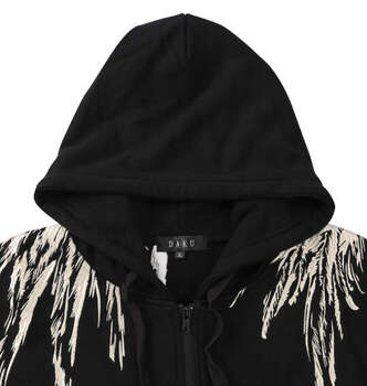 大きいサイズ DAKU CROWフルジップパーカー 3L 4L 5L 6L ブラック ラッピング可 送料無料 即日発送-5