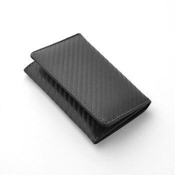 Merge カーボン加工×牛革名刺入れ MG 1784 2色展開 カードケース 送料無料-4