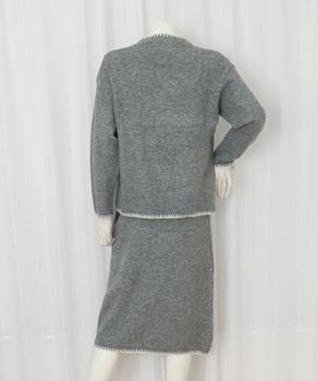 ニットセットアップ 上下セット 配色 送料無料 即日発送-8