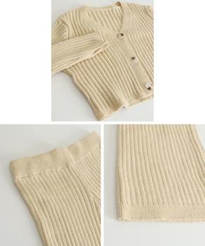 ニットセットアップ トップス パンツ 送料無料 即日発送-9