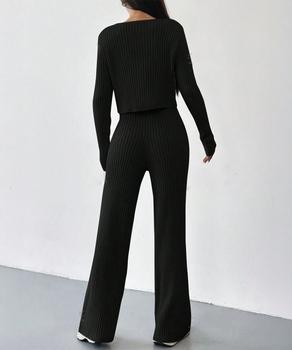 ニットセットアップ トップス パンツ 送料無料 即日発送-5