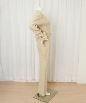 ニットセットアップ トップス パンツ 送料無料 即日発送-7