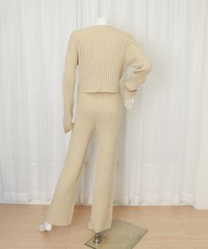 ニットセットアップ トップス パンツ 送料無料 即日発送-8