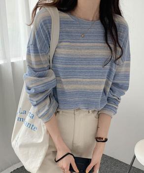 Tシャツ カットソートップス春秋 送料無料 即日発送-4