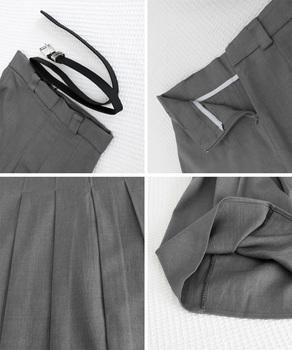 プリーツスカート ベルト付き 送料無料 即日発送-9