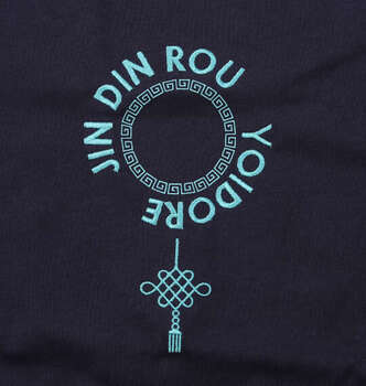 大きいサイズ YOIDORE ジンディンロウコラボ長袖Tシャツ 3L 4L 5L 6L ネイビー ラッピング可 送料無料 即日発送-3