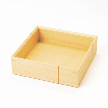 桧 縁 enishi 料理箱 四ツ切 蓋付 日本製 2個セット 送料無料-2