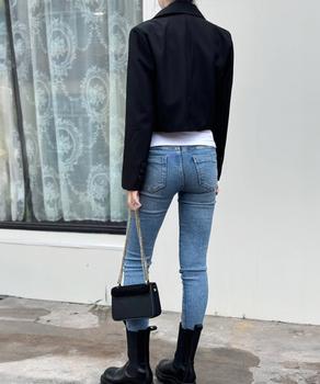 ショート丈テーラードジャケット 秋服 送料無料 即日発送-7