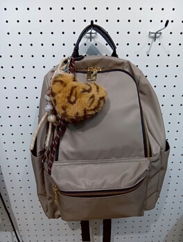 エコファーハートモチーフ＆オーロラパール チャーム キーホルダー　 COOCO クーコ 送料無料 即日発送-2