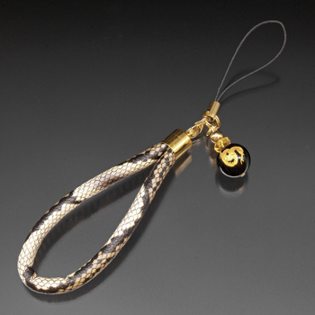 大金運スネークストラップ へびの皮お守り付き 送料無料-1