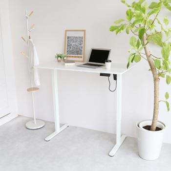 暮らしにとけこむミニマルな電動昇降デスク　3890 電動昇降デスク1200 asc 送料無料 即日発送-3