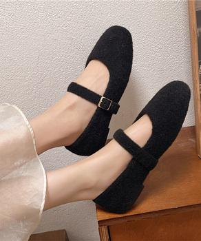 メリージェーンシューズ もこもこパンプス 送料無料 即日発送-2