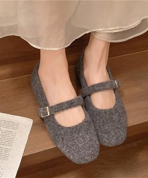 メリージェーンシューズ もこもこパンプス 送料無料 即日発送-4