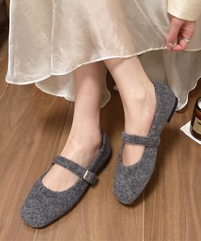 メリージェーンシューズ もこもこパンプス 送料無料 即日発送-5